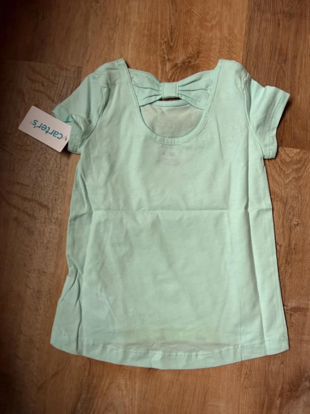 NWT Carters Girls Mint Green Short-Sleeve Cheetah 2T tee shirt